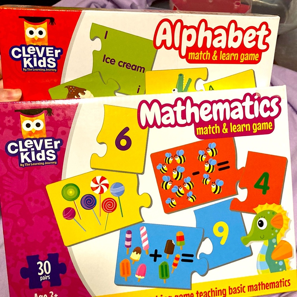 💖  Alphabet and Mathematics match and learn games for kids age 3+